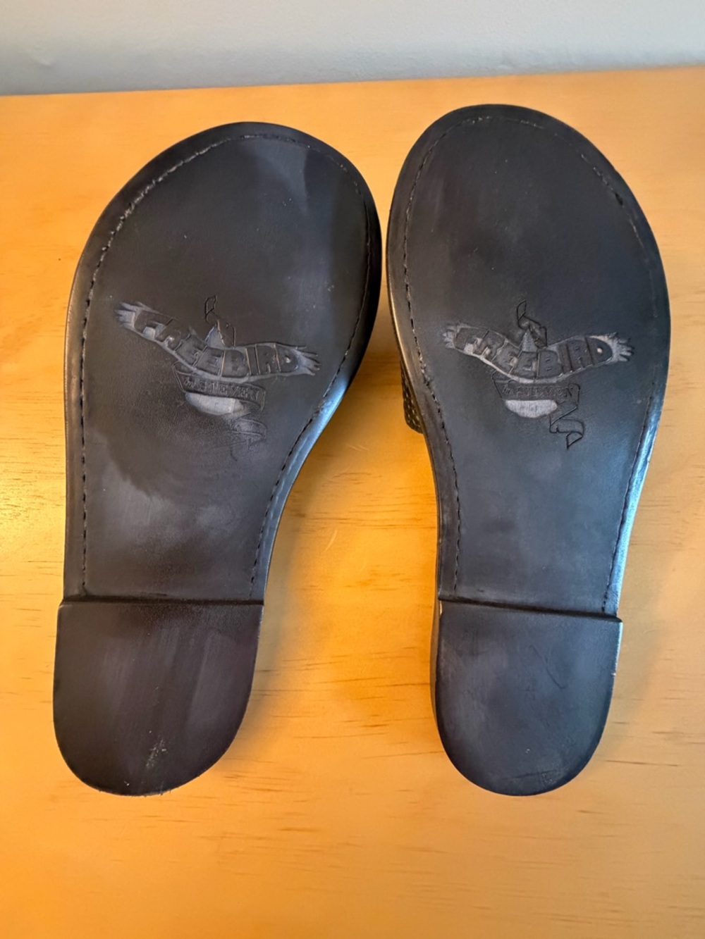 Freebird by Steven “Golden” Black Slide Sandals - Picture 4 of 5